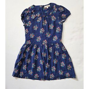 Mini Boden 6-7 Navy Floral Dress